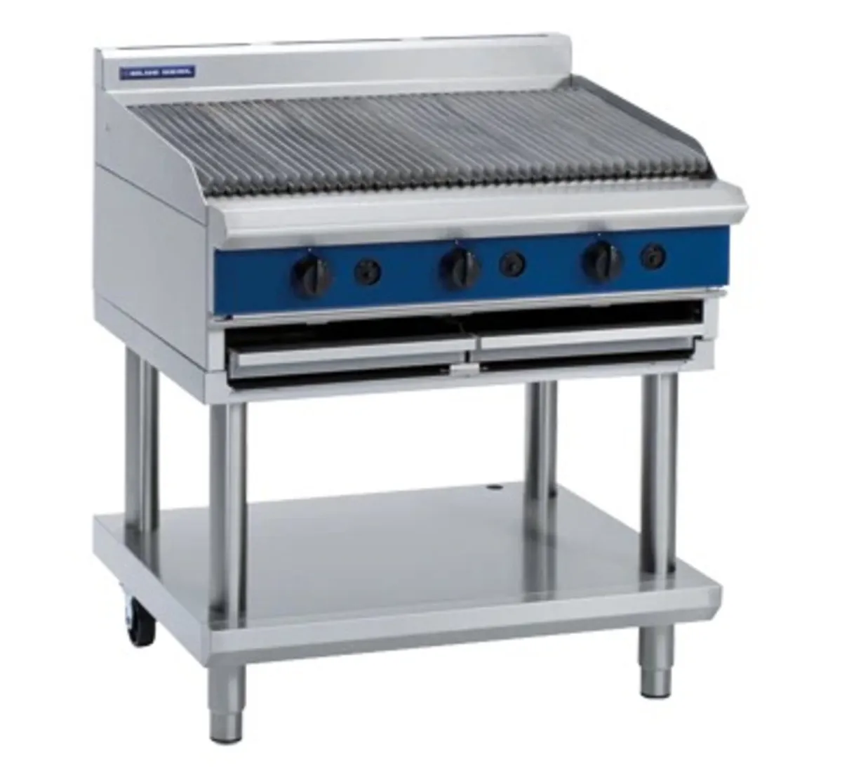 Blue Seal Natural Gas Chargrill with leg stand - Image 4