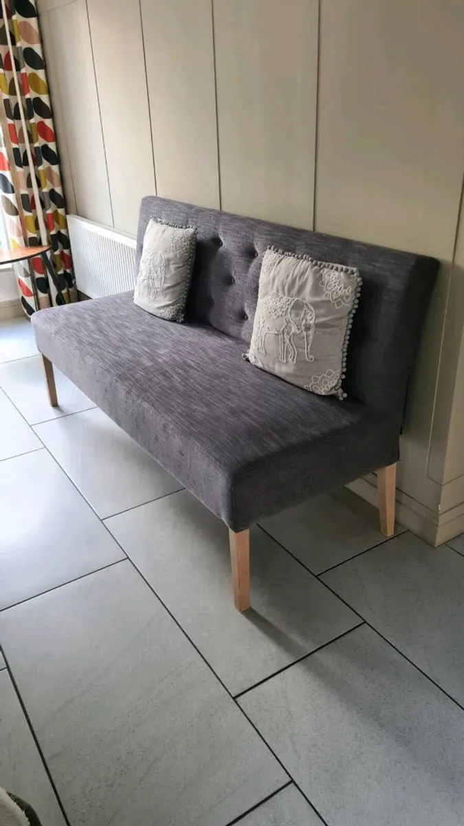 Dining Bench - Grey - Image 1