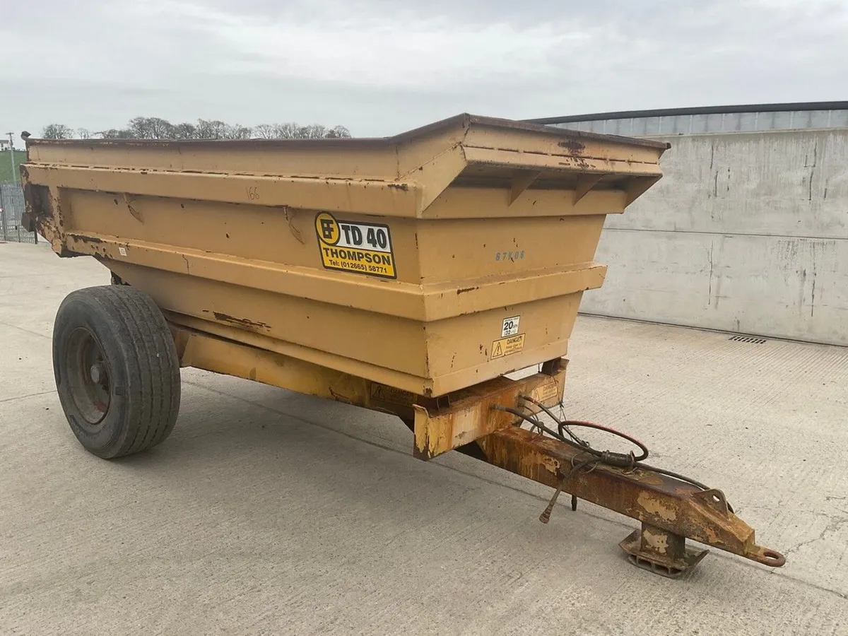 THOMPSON TD 40 8 TON SINGLE AXLE DUMP TRAILER - Image 1