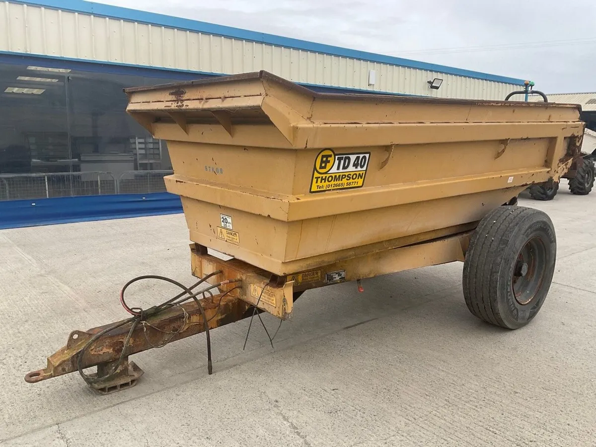 THOMPSON TD 40 8 TON SINGLE AXLE DUMP TRAILER - Image 2
