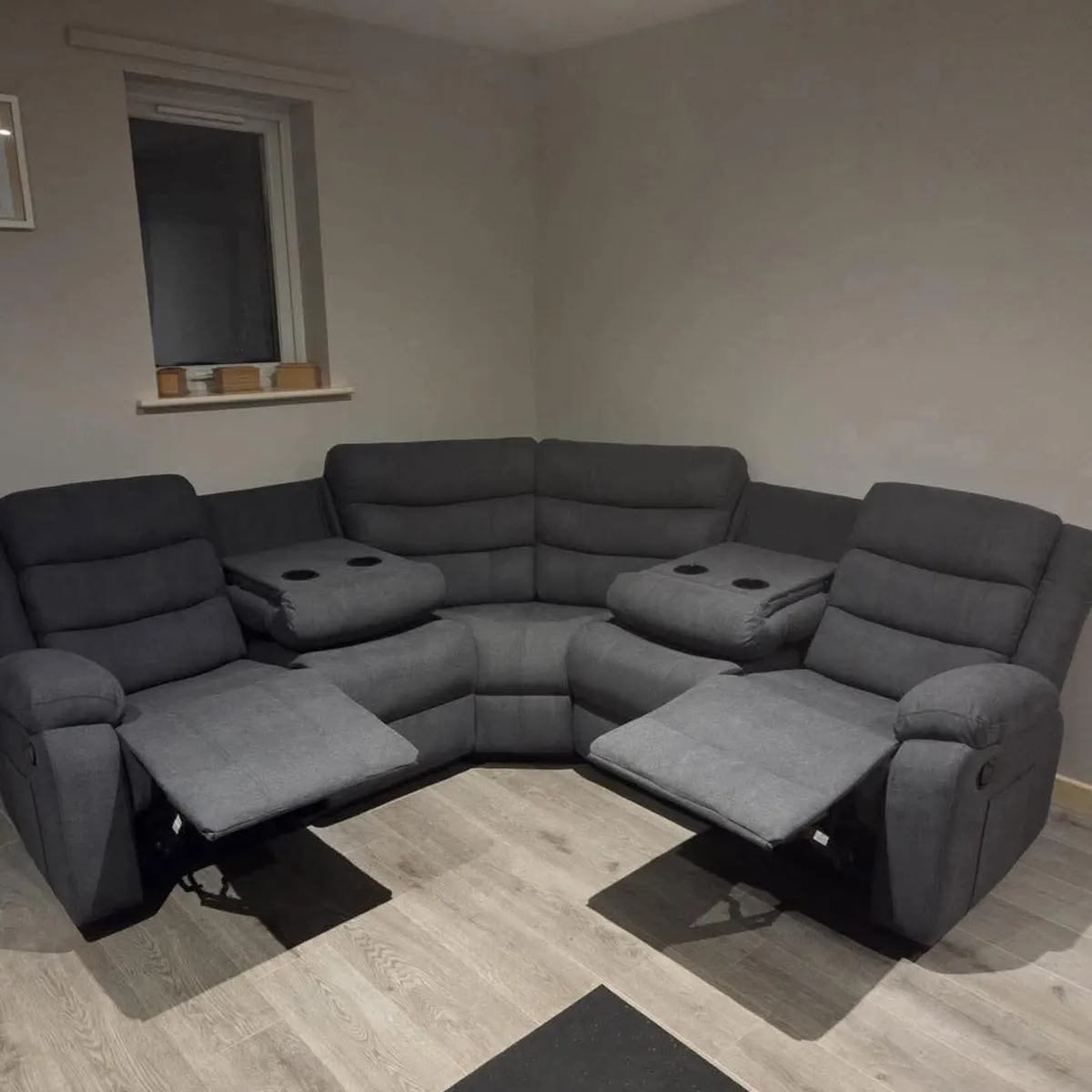 Sorrento Roma Corner Leather Recliner + Footstool - Image 4