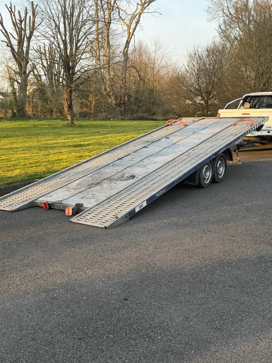 Tilt bed car transport trailer - Image 1
