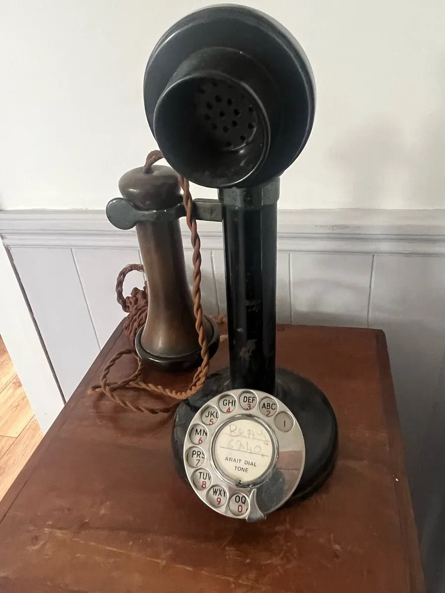 Antique Candlestick Telephone - Image 2