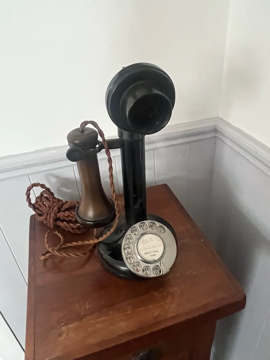 Antique Candlestick Telephone - Image 1