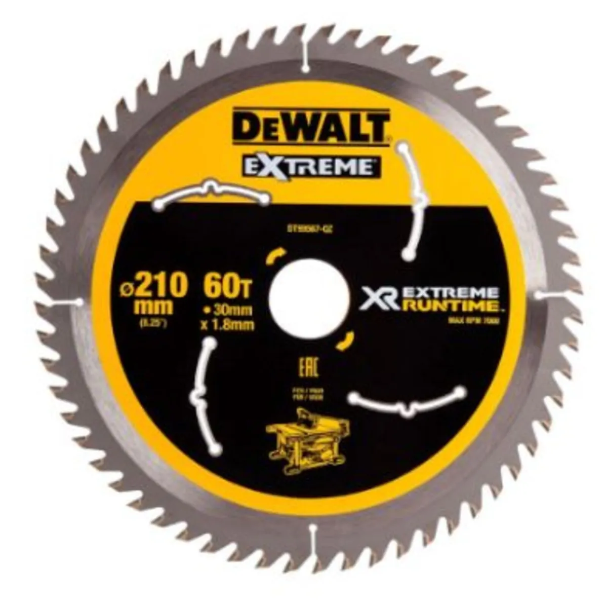 Dewalt Dt99567 210mm X 30mm X 60t Table Saw Blade