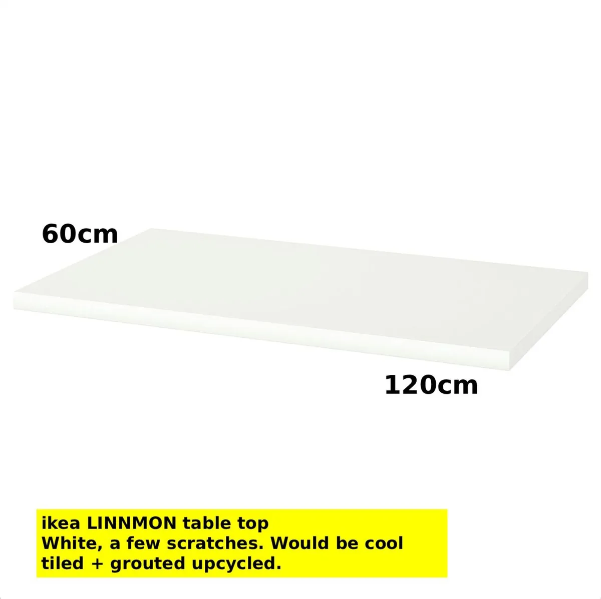 FREE table top and legs - very used condition* - Image 1