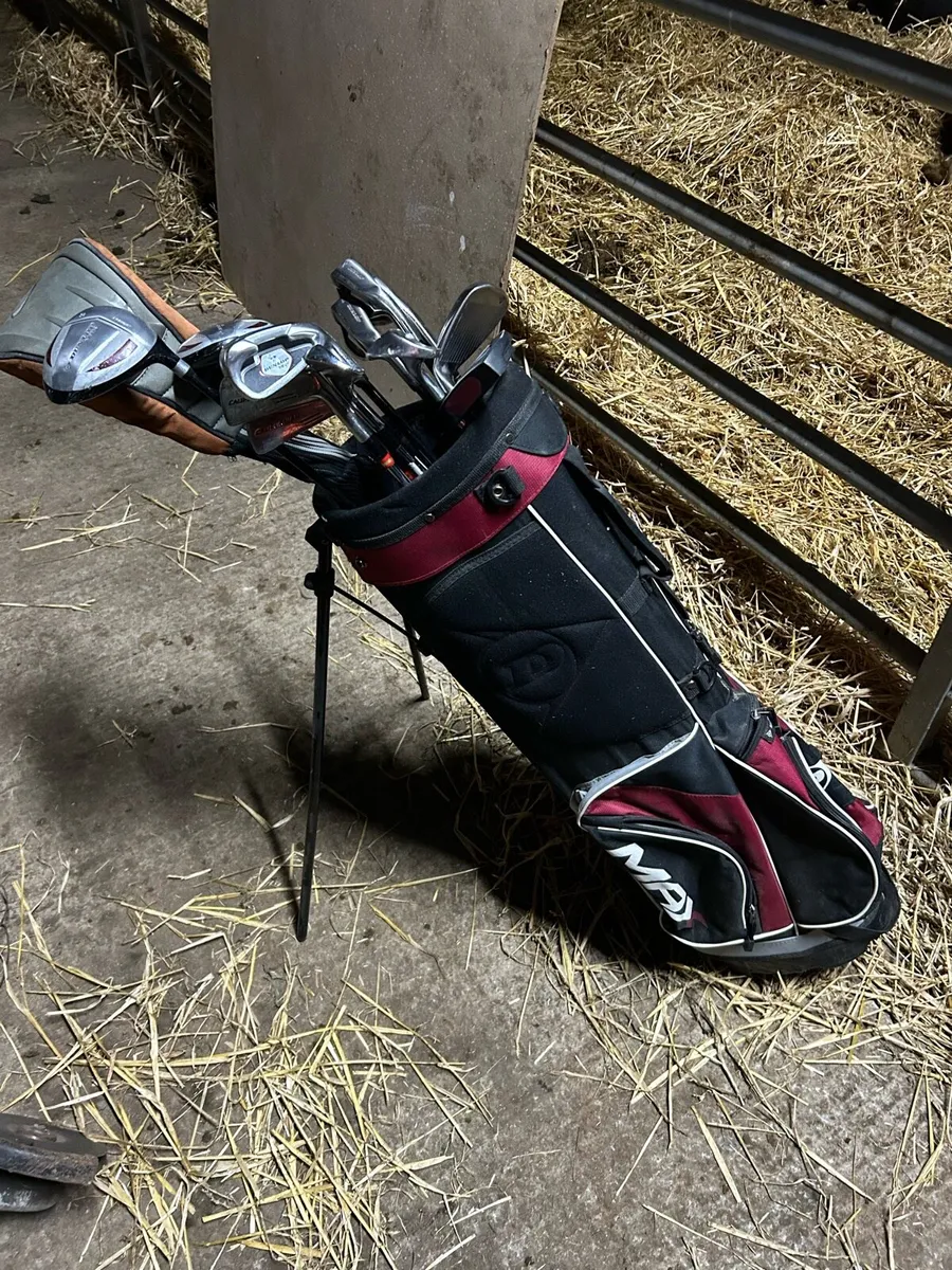 Golf clubs and bag - Image 3