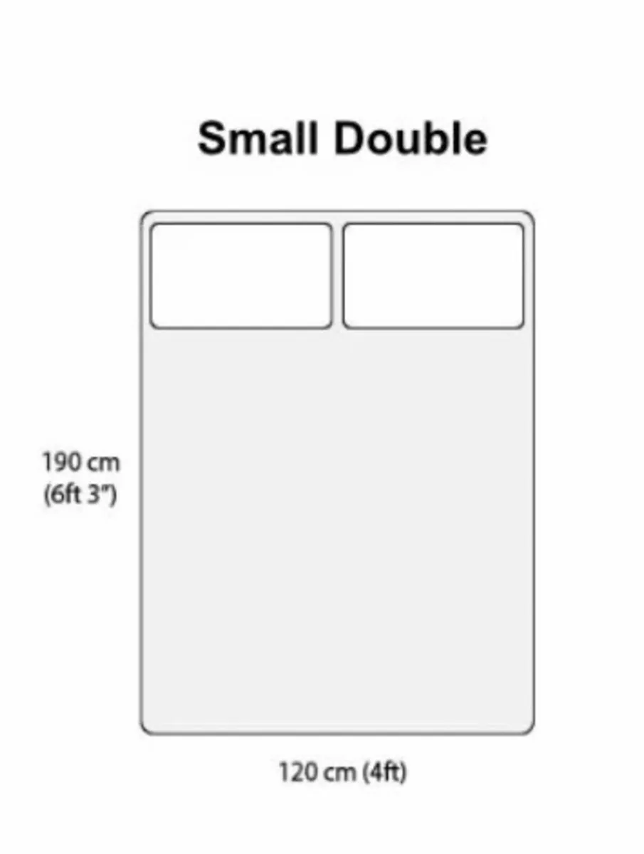 Small double bed base - Image 1