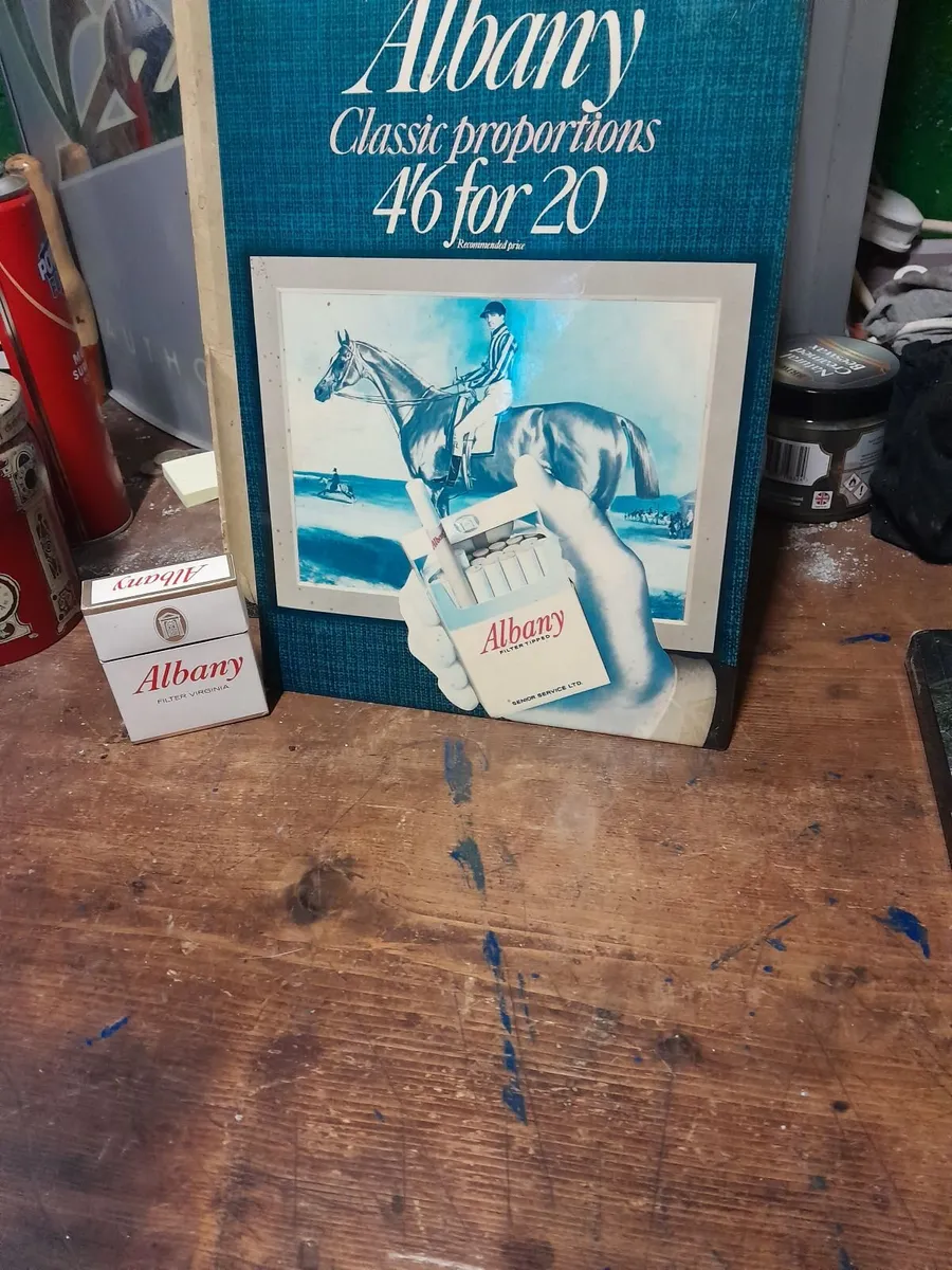 Vintage  albany show card  and empty box - Image 3