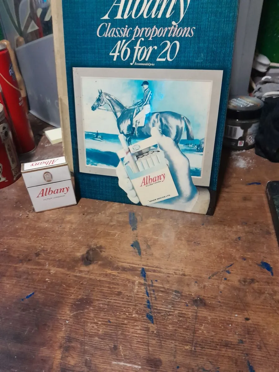 Vintage  albany show card  and empty box - Image 2