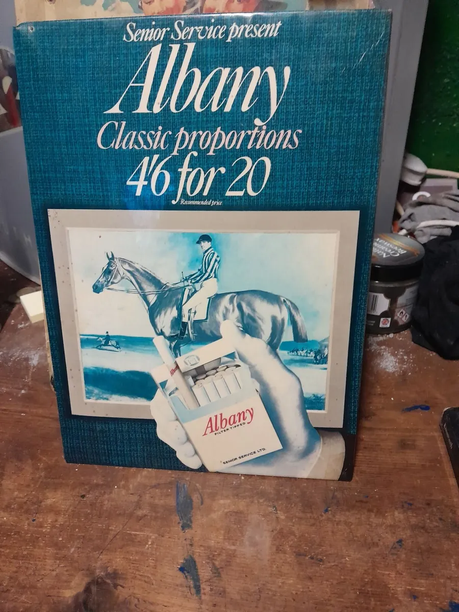 Vintage  albany show card  and empty box - Image 1