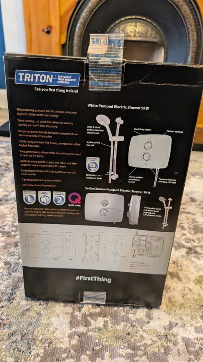 Triton T90 SR Silent Running Pumped Electric Shower 9kW - Image 3