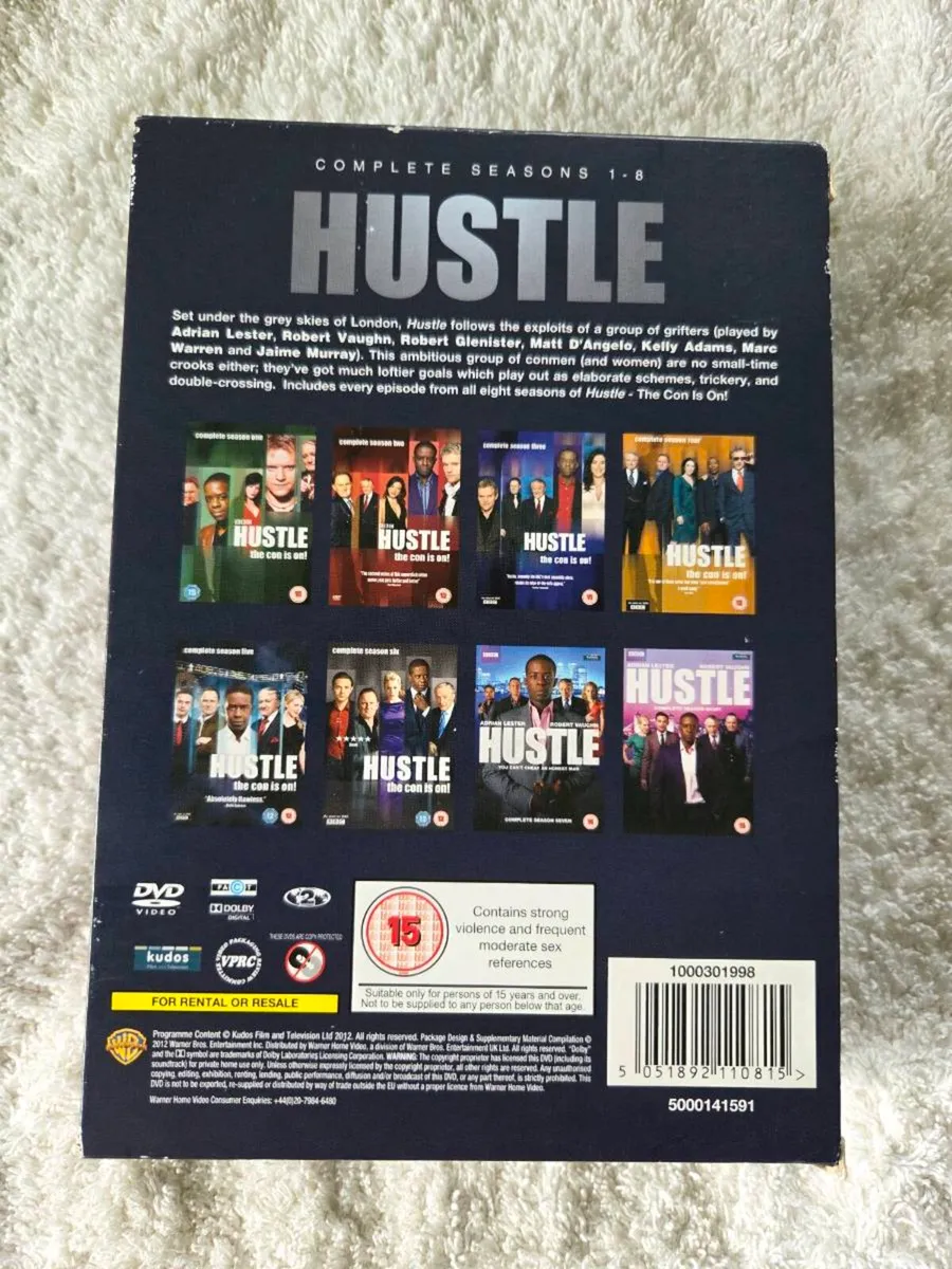 Hustle DVD The Complete Series 2012 Seasons 1 to 8 - Image 2