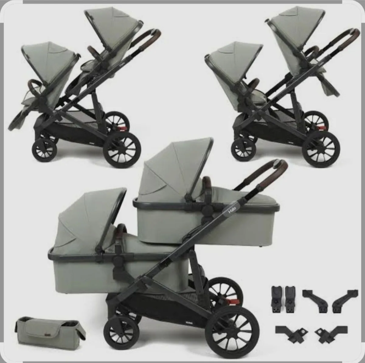 Zummi Halo double travel system & car seats - Image 1