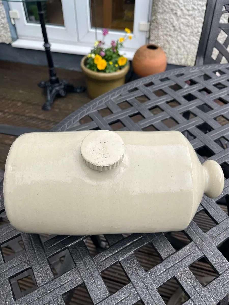 Vintage Stoneware Hot Water Bottle - Image 1