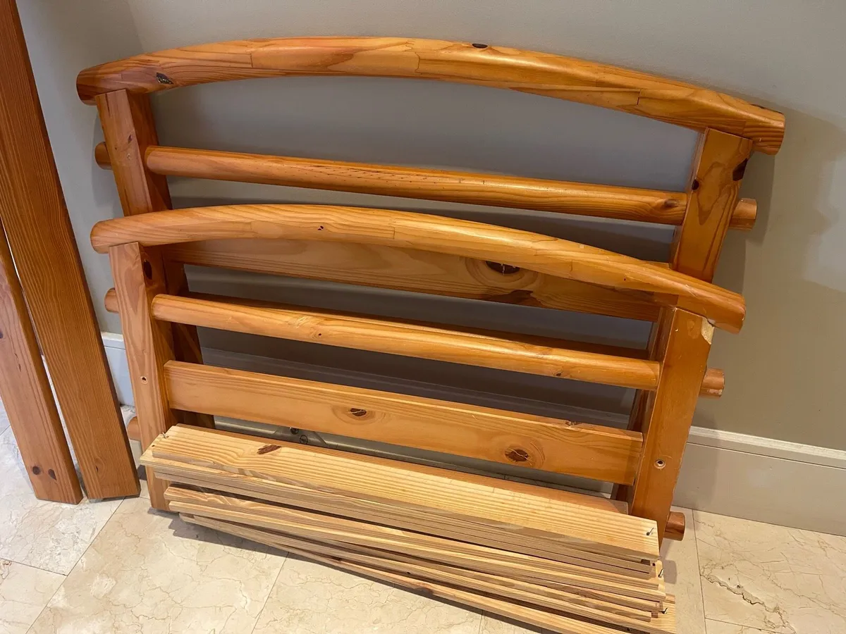Stunning Very Solid Wooden Single Bed - Deliver