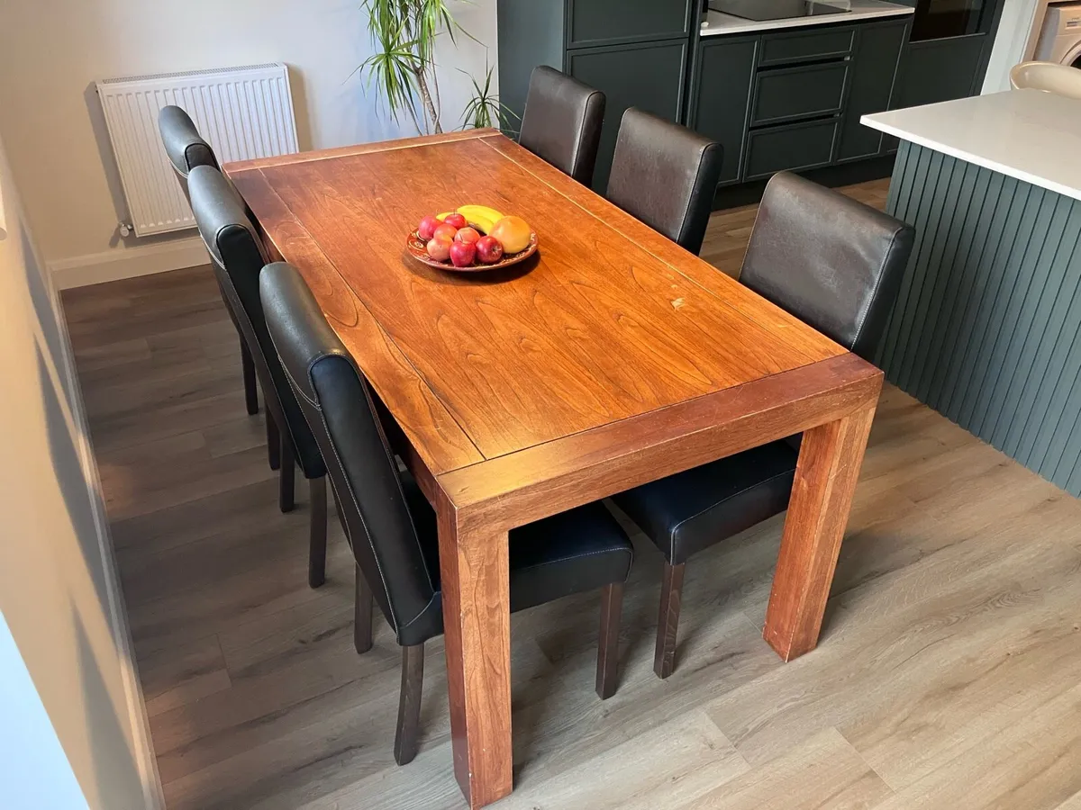 Dining Table c/w 6 chairs - Image 4