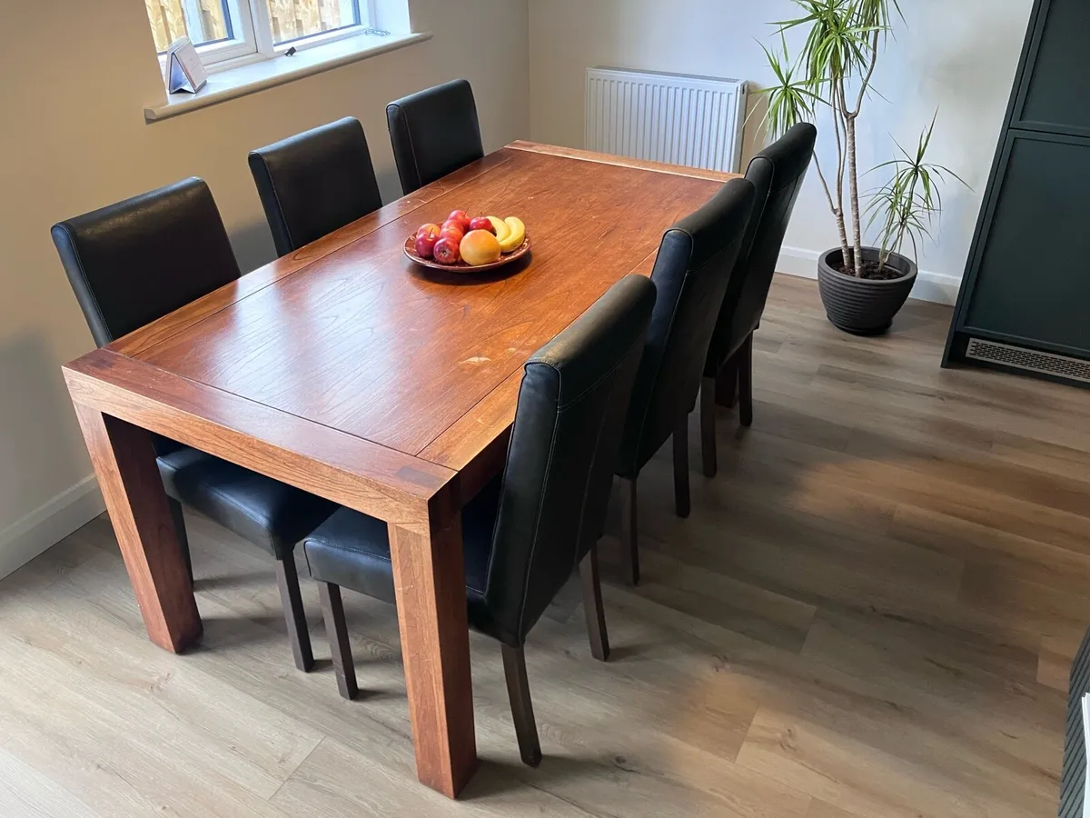 Dining Table c/w 6 chairs - Image 2