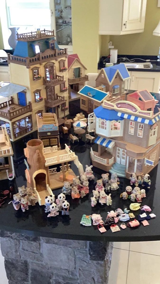 Sylvanian Families and house, School, bakery, etc - Image 1