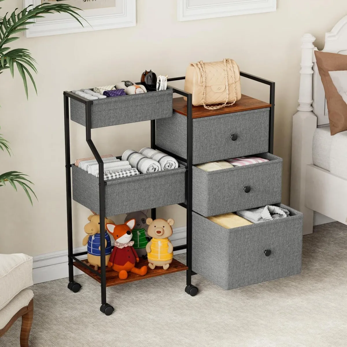 Baby Diaper Caddy Organizer and Storage - 3 Tier - Image 4
