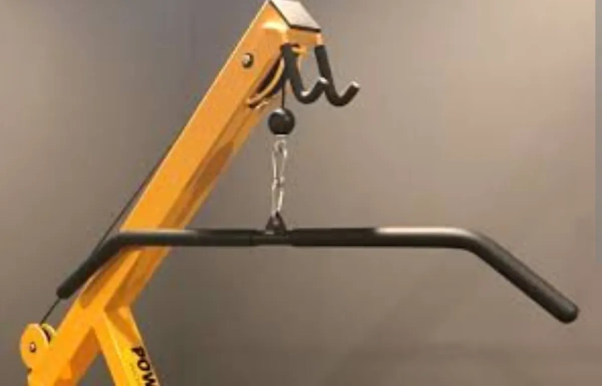Original Powertec Heavy-Duty Lat Bar - Full Rubber