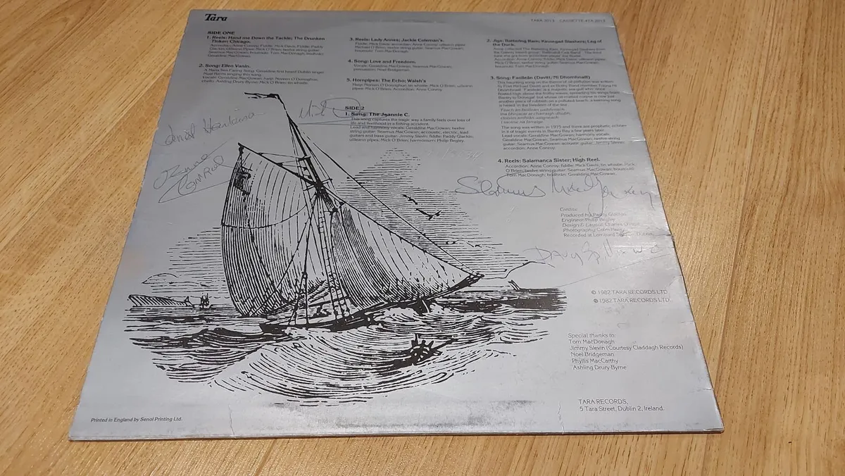 Oisin - The Jeannie C - Autographed Vinyl Record - Image 2