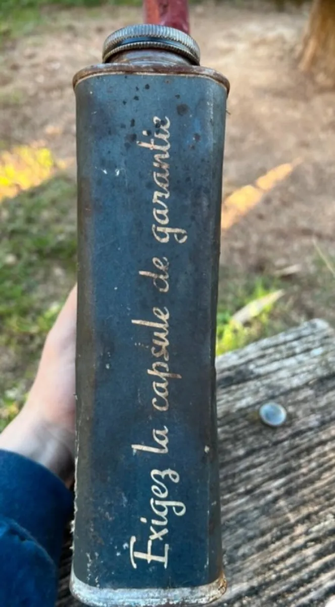 Old French oil can - Image 2