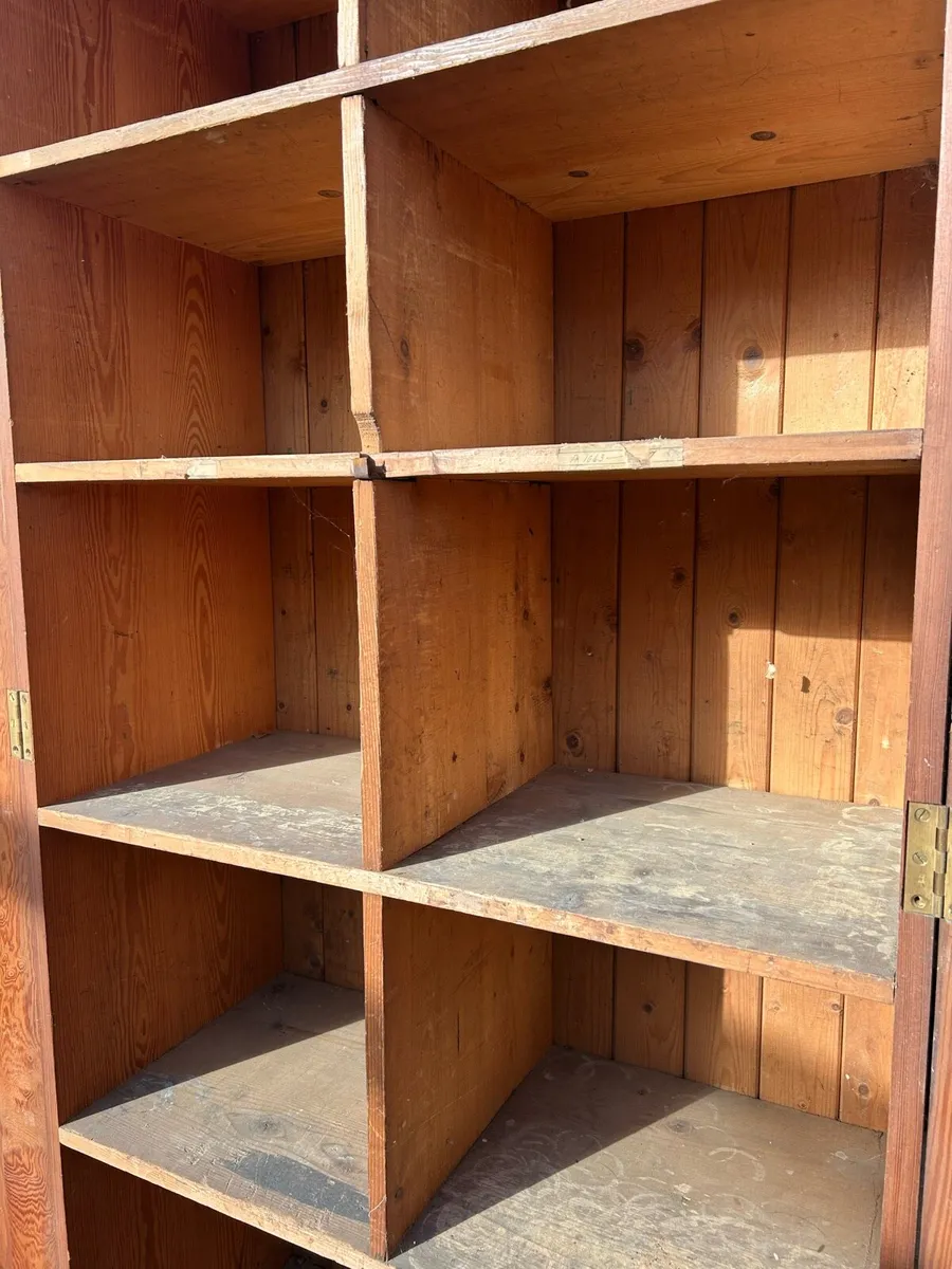Antique pine pantry cupboard - Image 3