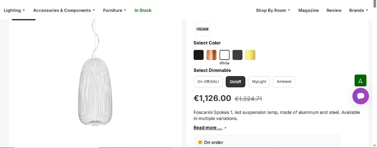 Foscarini designer lights - Image 3