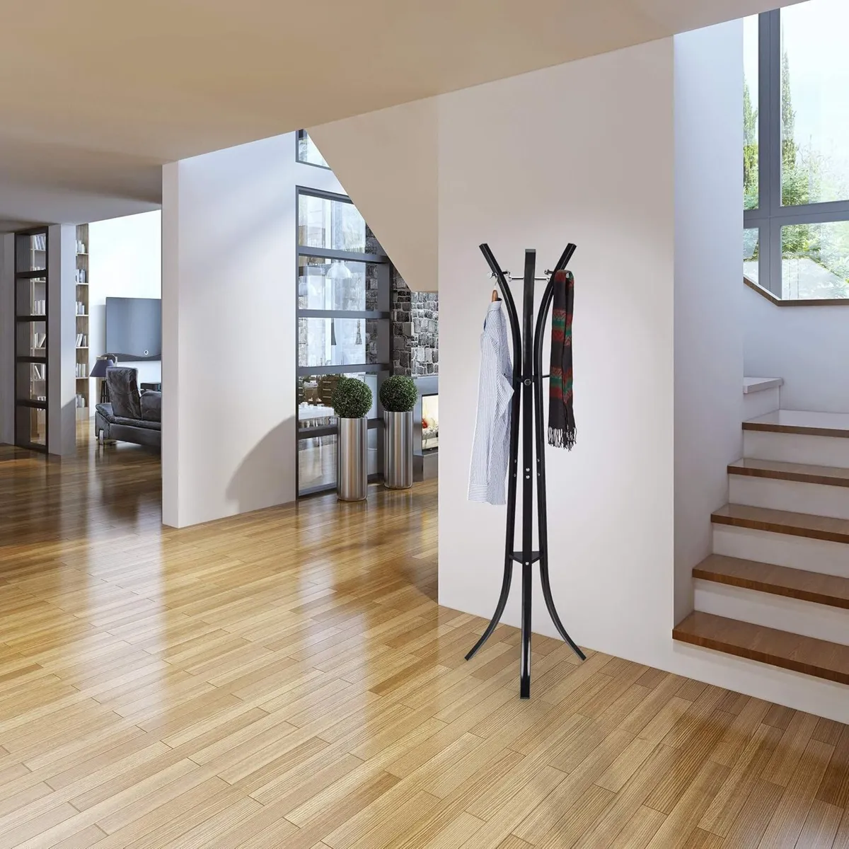 Coat Rack “Style” Sturdy Metal Standing Garment - Image 2