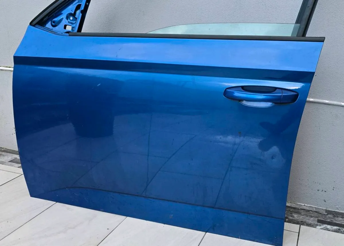2016 Skoda Fabia LHF Door Blue - Image 2