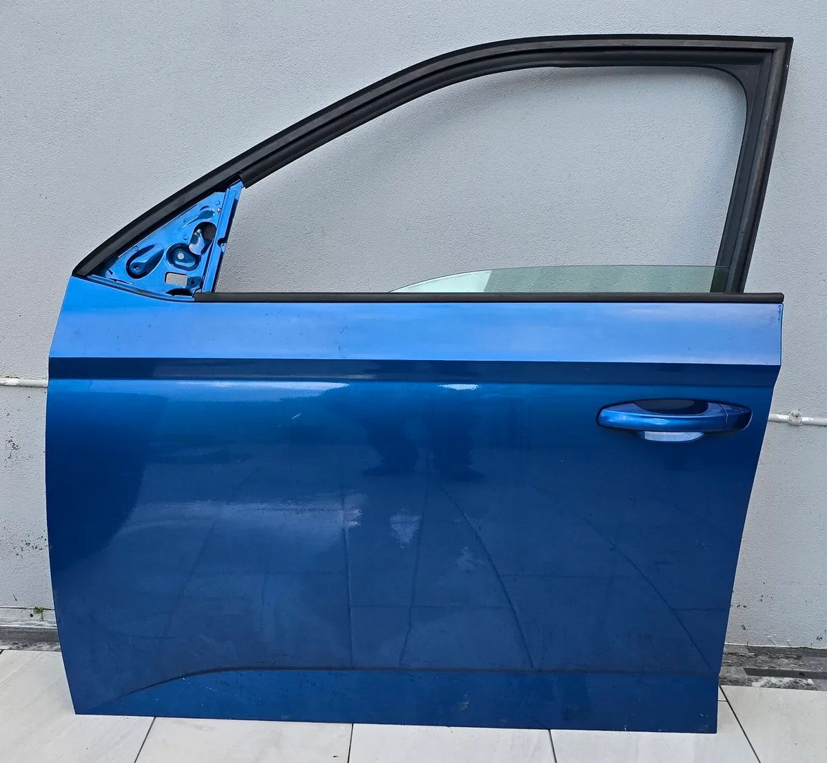 2016 Skoda Fabia LHF Door Blue - Image 1