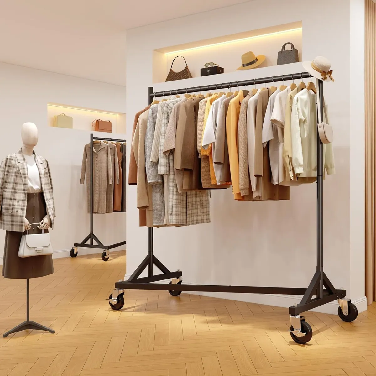 Commercial Heavy Duty Clothing Rack - Z Base - Image 2