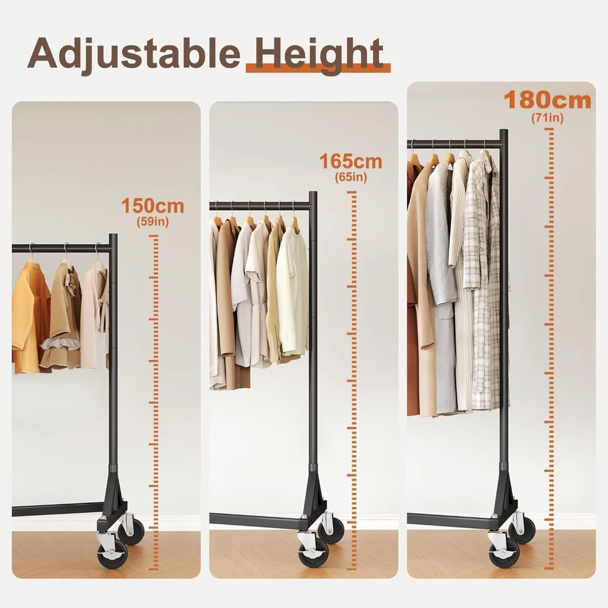 Commercial Heavy Duty Clothing Rack - Z Base - Image 3
