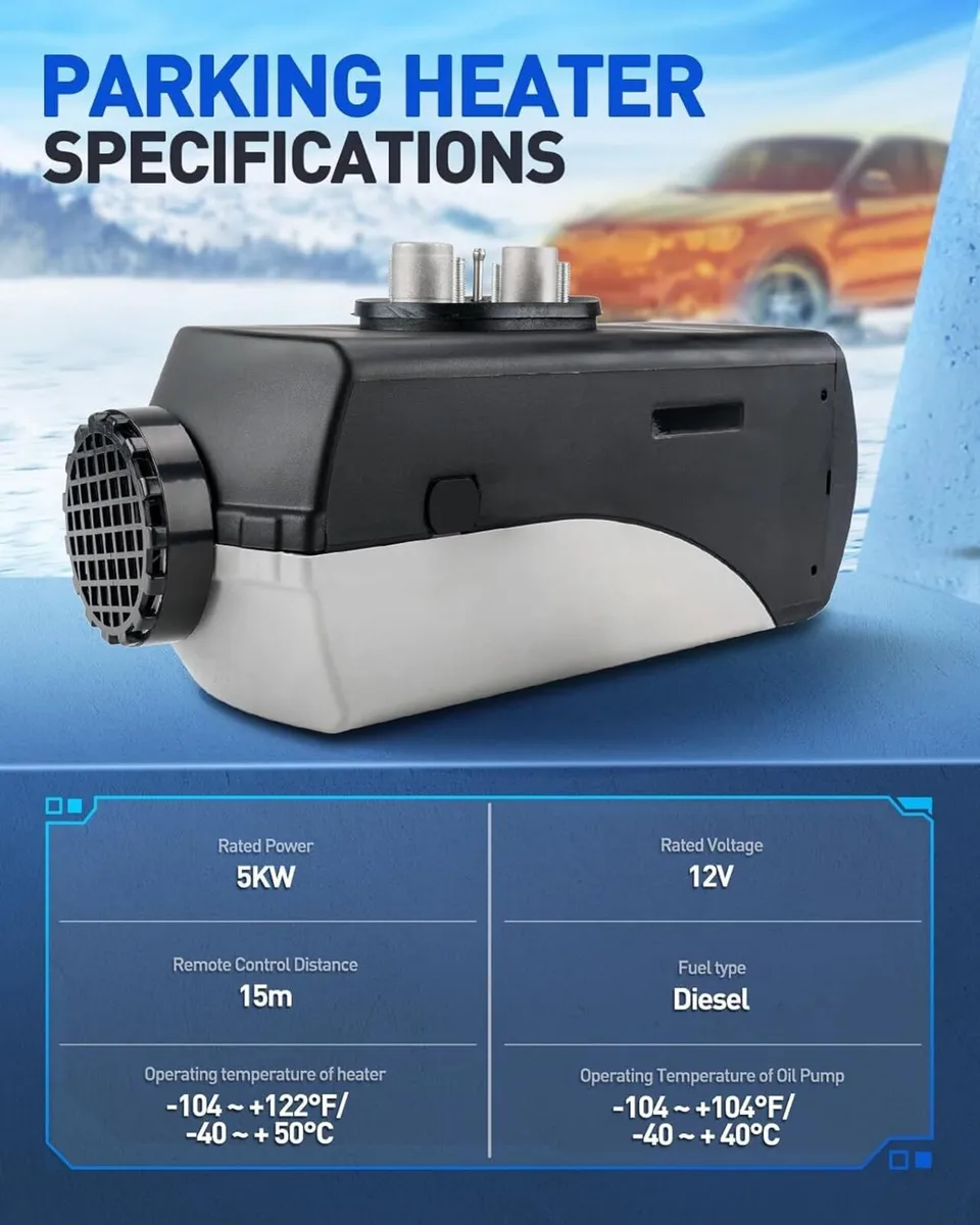 12V 8KW Diesel Heater,LCD, Remote Control - Image 4