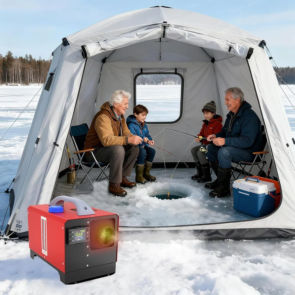 12 V 8 kW Diesel Heater, Remote, LCD - Image 4