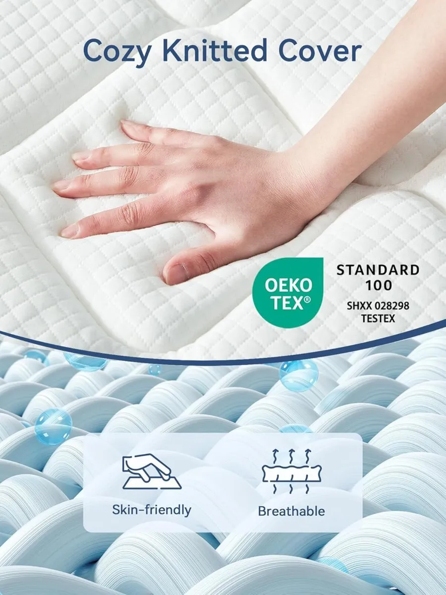 Firm Mattress Single 10.6 inch 3FT Memory Foam - Image 2