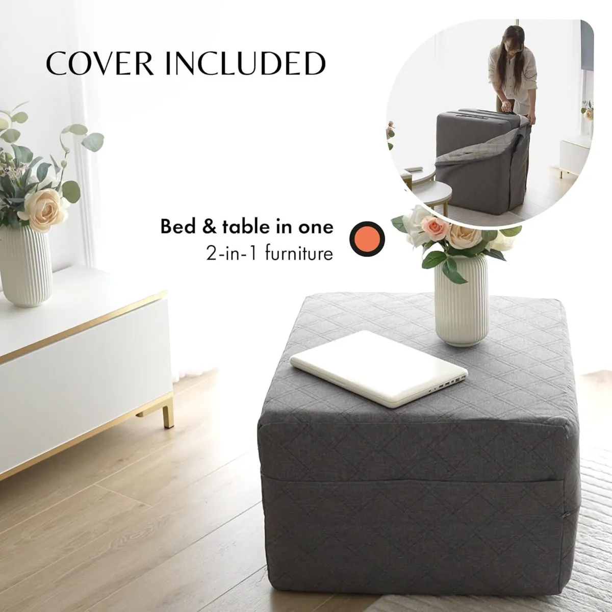 Folding Mattress Single – 14cm Thick Memory Foam - Image 3