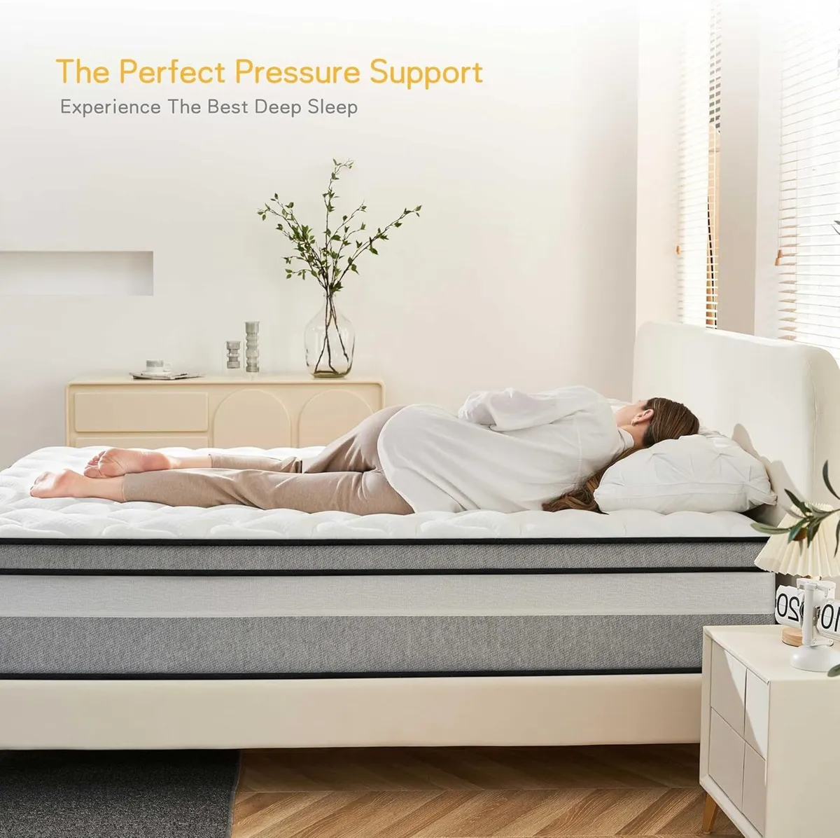 Single Mattress Hybrid Mattresses in a box with - Image 4