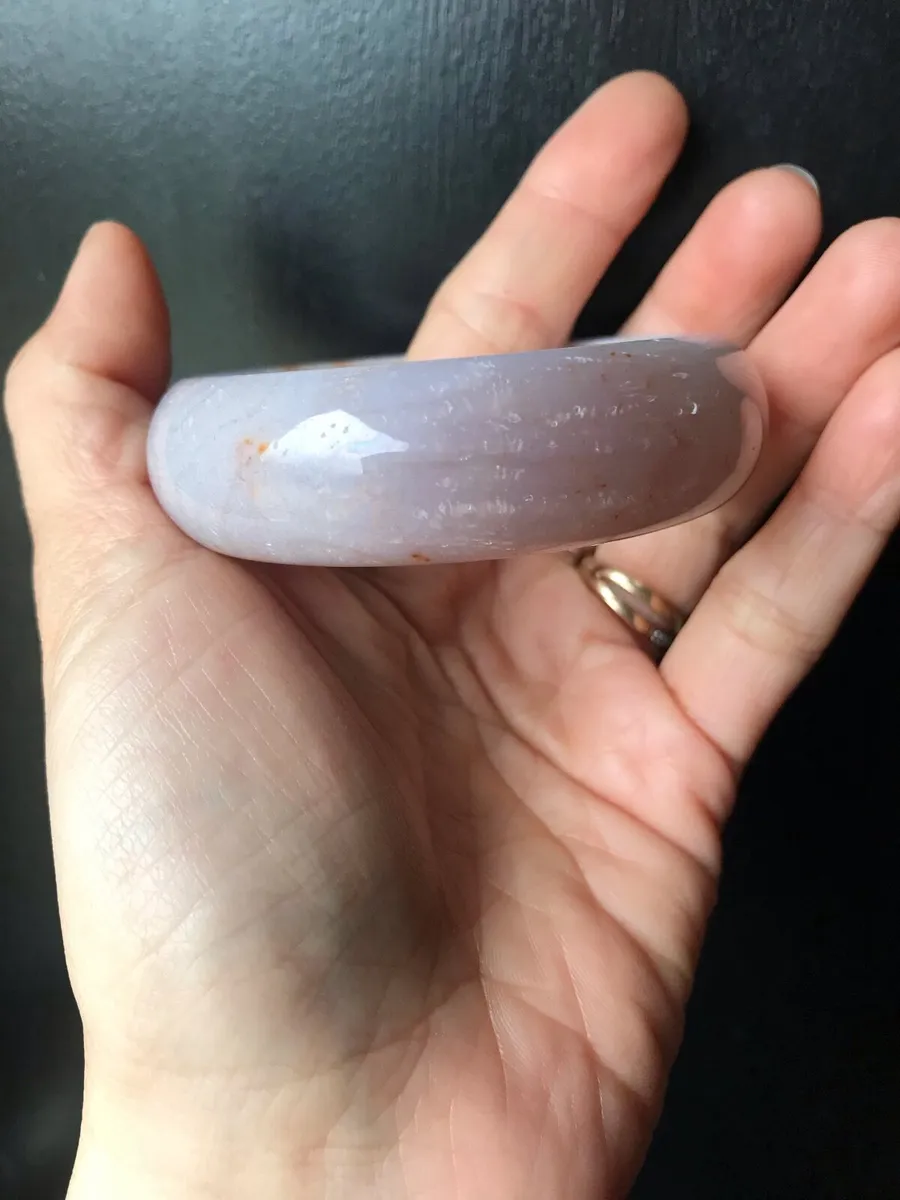 Natural fossil coral jade bangle 57mm - Image 2