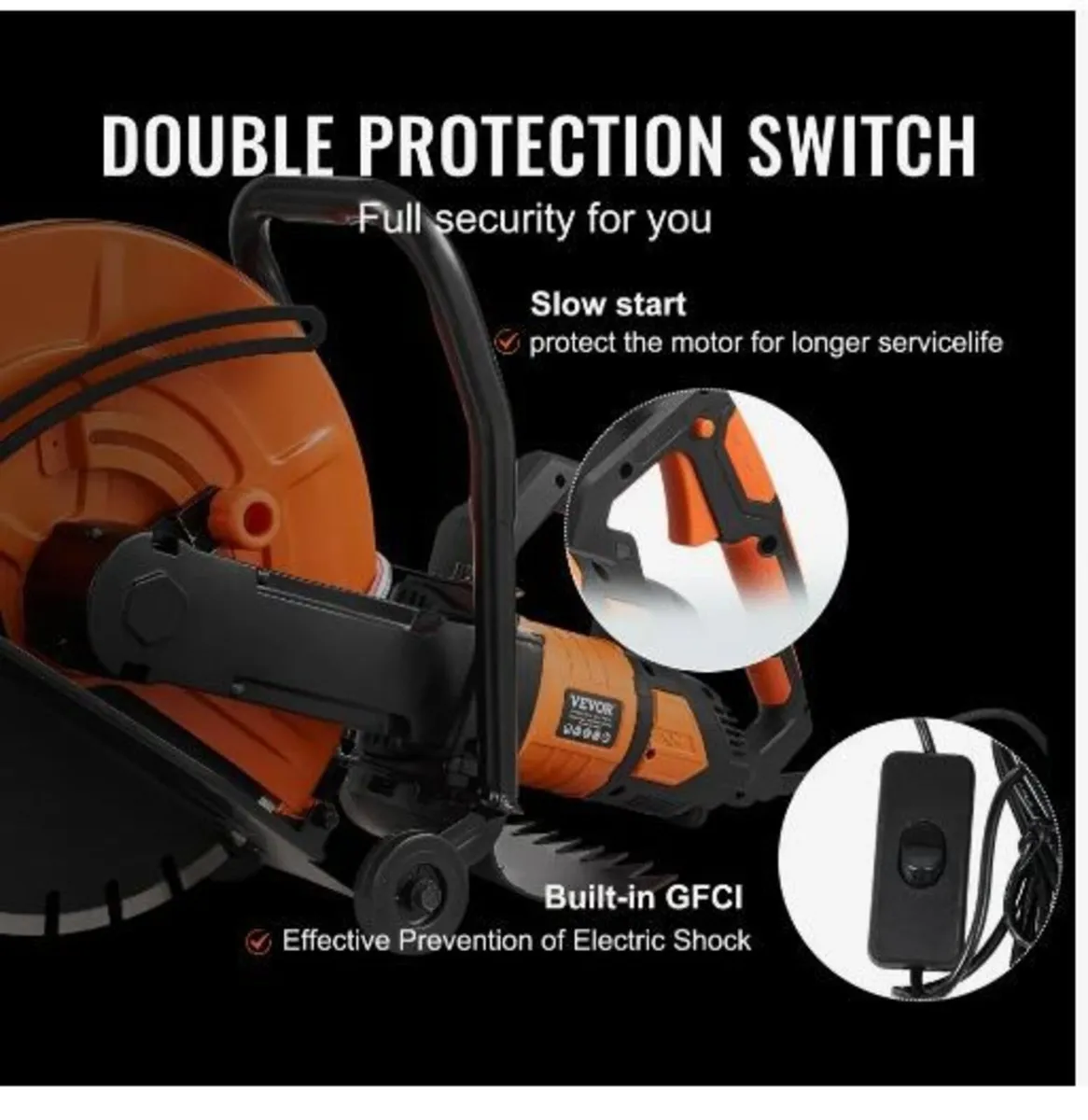 16"/40.6 cm Electric Concrete Saw - Image 2