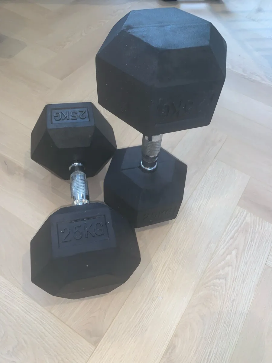 Dumbbells Runner Hex 25kg - Image 4