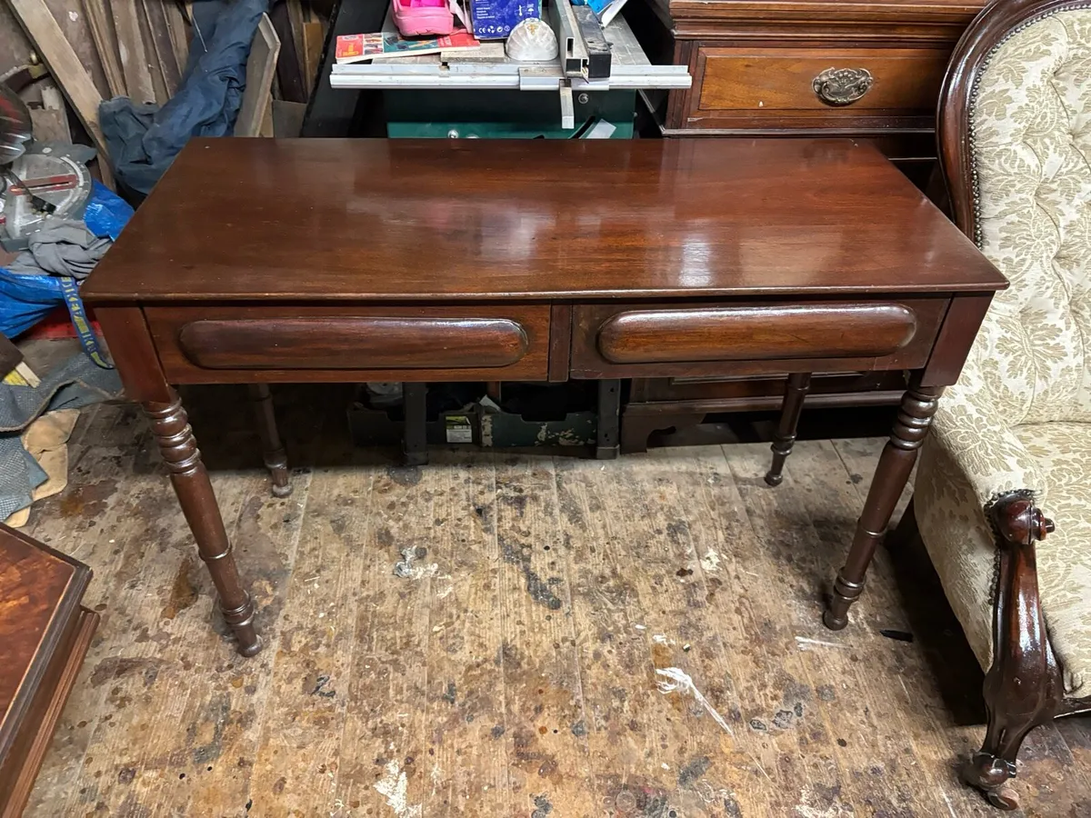 Mahogany Buttulars tray and mahogany side table - Image 3