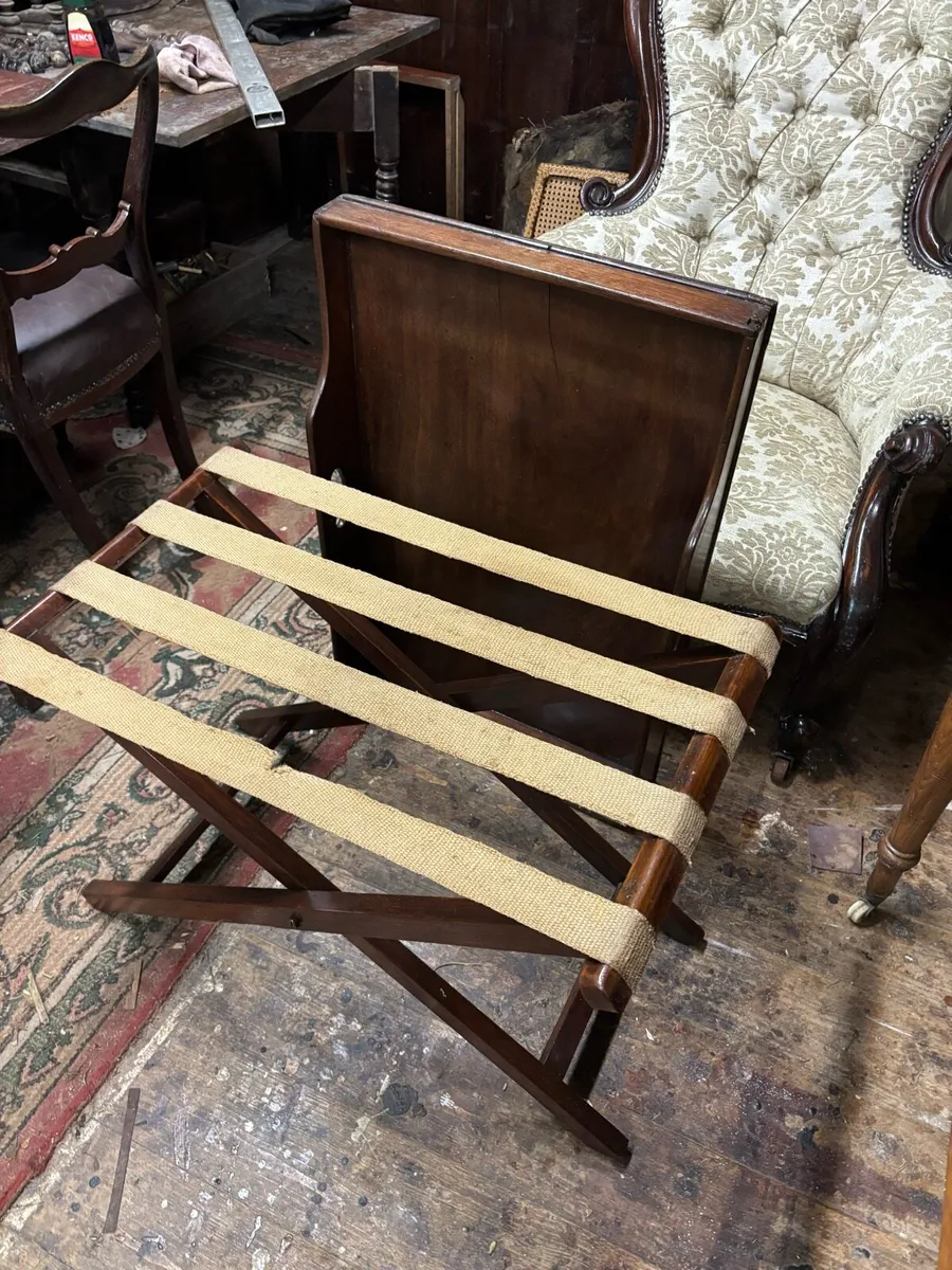 Mahogany Buttulars tray and mahogany side table - Image 1