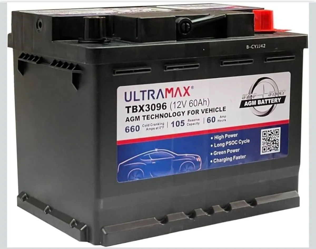ULTRAMAX AGM Start-Stop Plus Battery 60Ah - Image 1