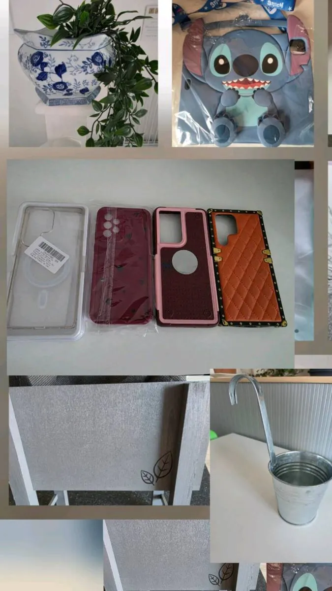 Flower pots and phone cases