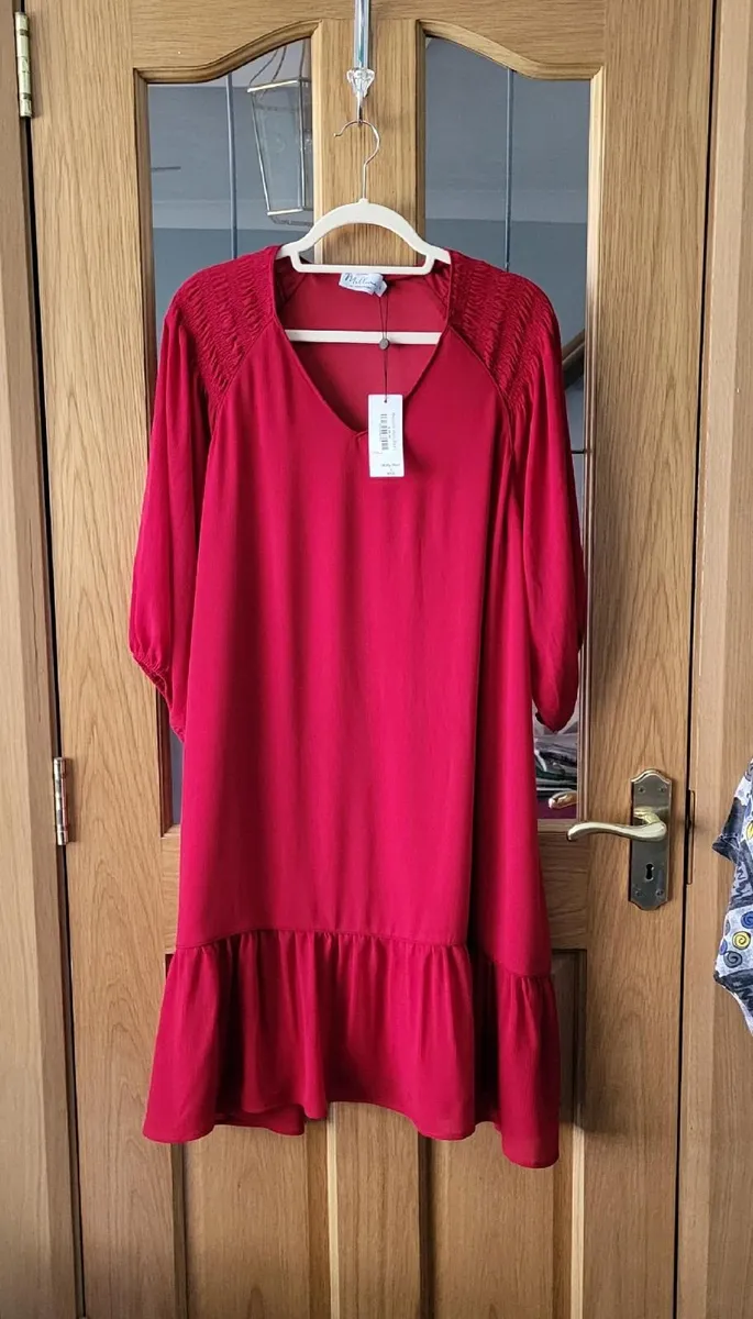 Mellomi red occasion dress, Size L / 22-24, BNWT - Image 1