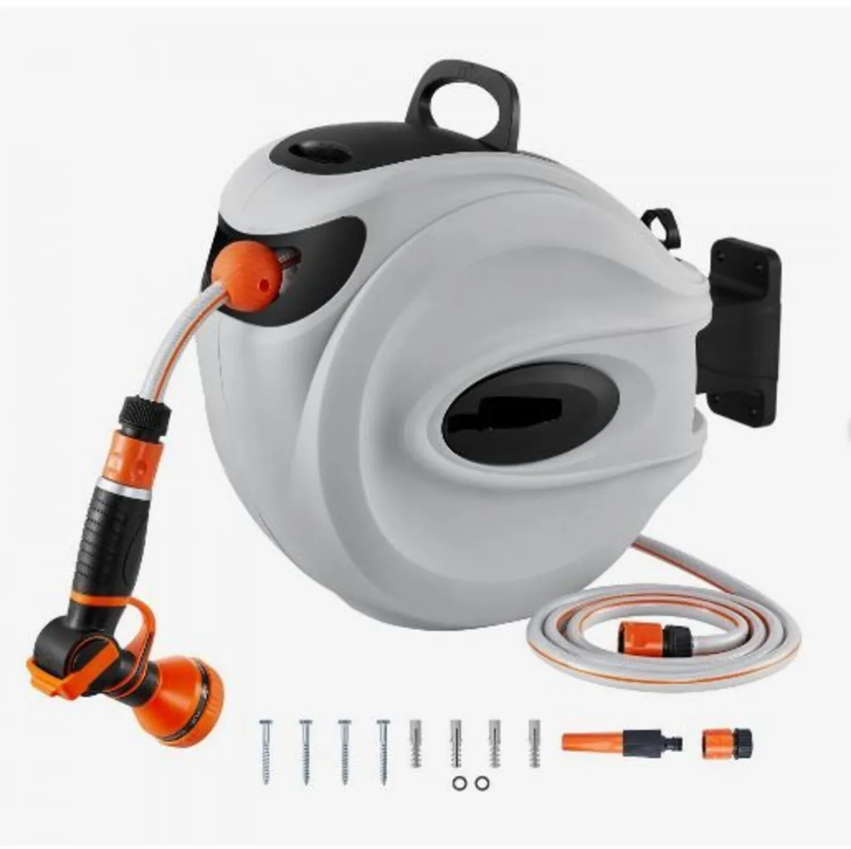 Retractable Hose Reel Water Hose Reel 25m x 1.3cm - Image 1