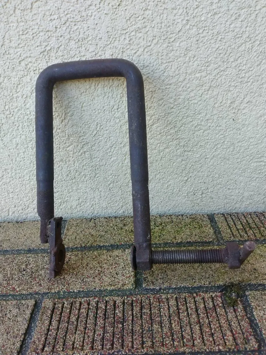 Antique handmade forged U clamp