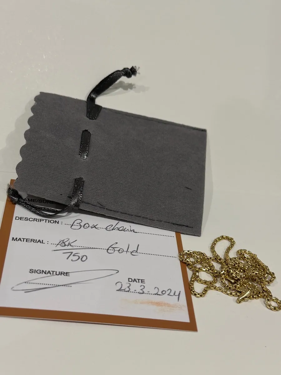 Box Chain 18K YG - Image 1